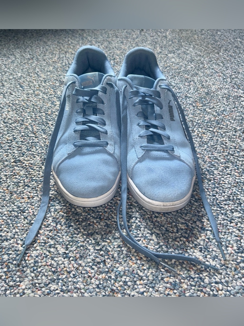 Puma Smash 3.0 Light Blue Suede Sneakers